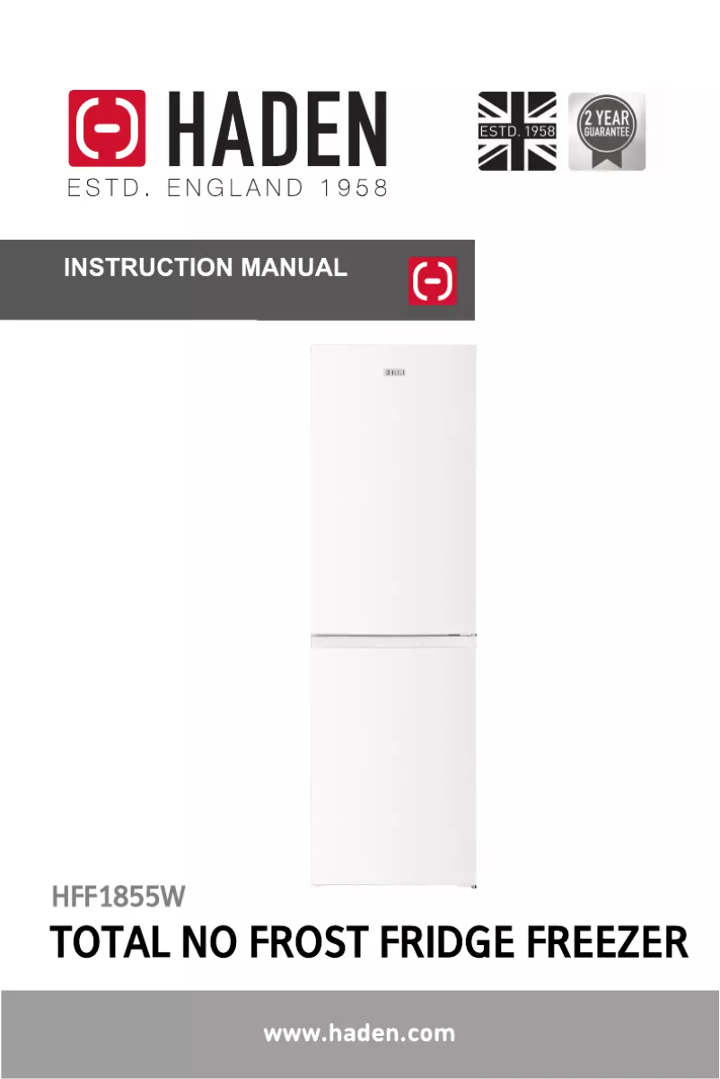 Page 1 de la notice Manuel utilisateur Haden HFF1855W