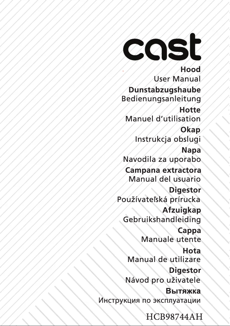 Image de la première page du manuel de l'appareil HCB98744AH