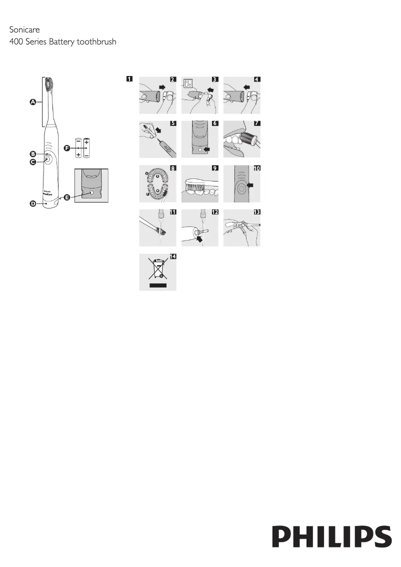 Imagen de la primera página del manual del dispositivo Sonicare HydroClean HX6431