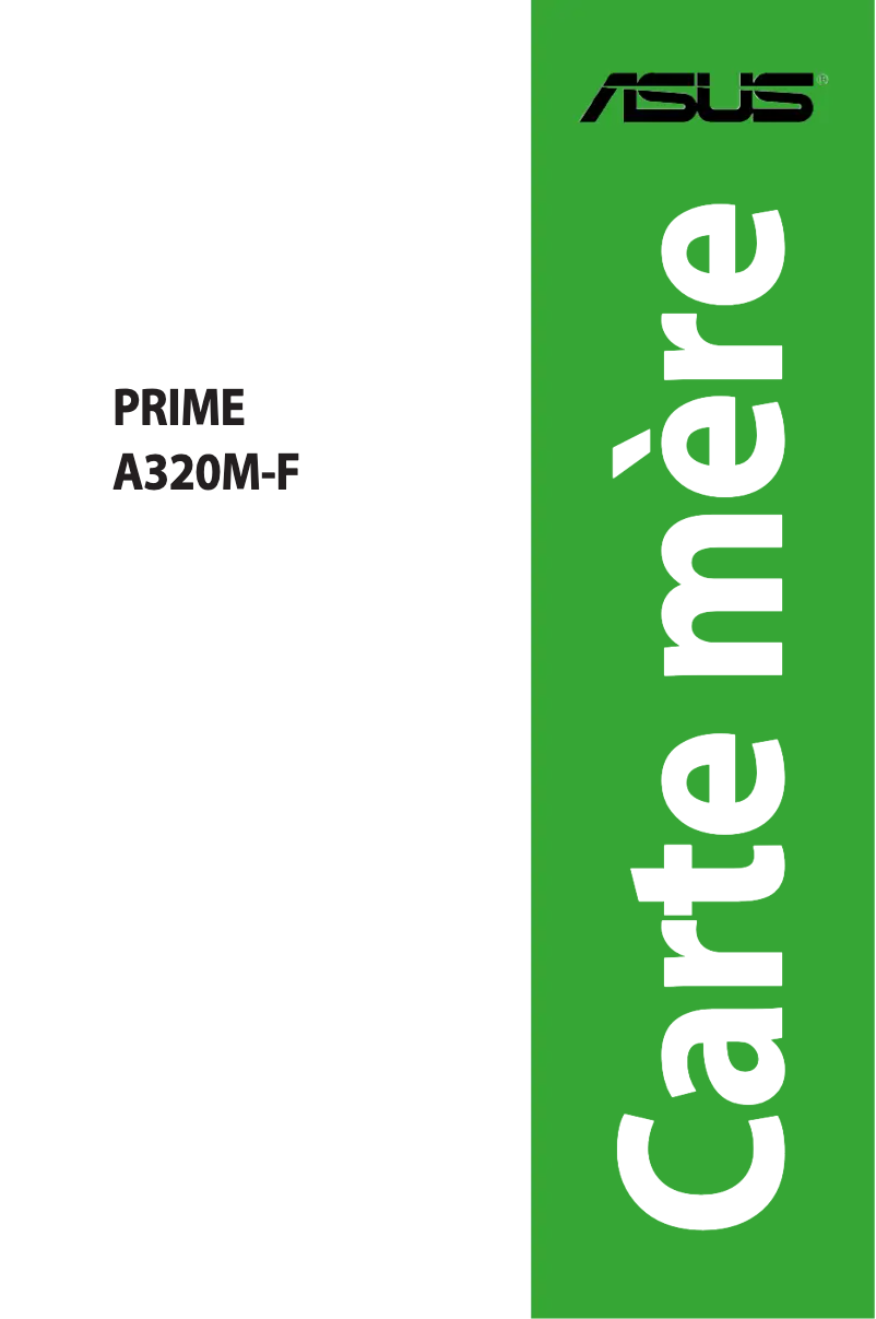 Image de la première page du manuel de l'appareil Prime A320M-F