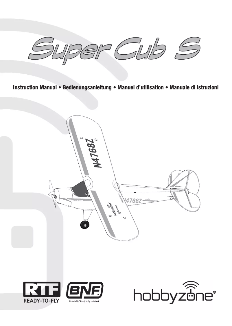 Page n°1 - Manuel utilisateur Hobby Zone Super Cub S