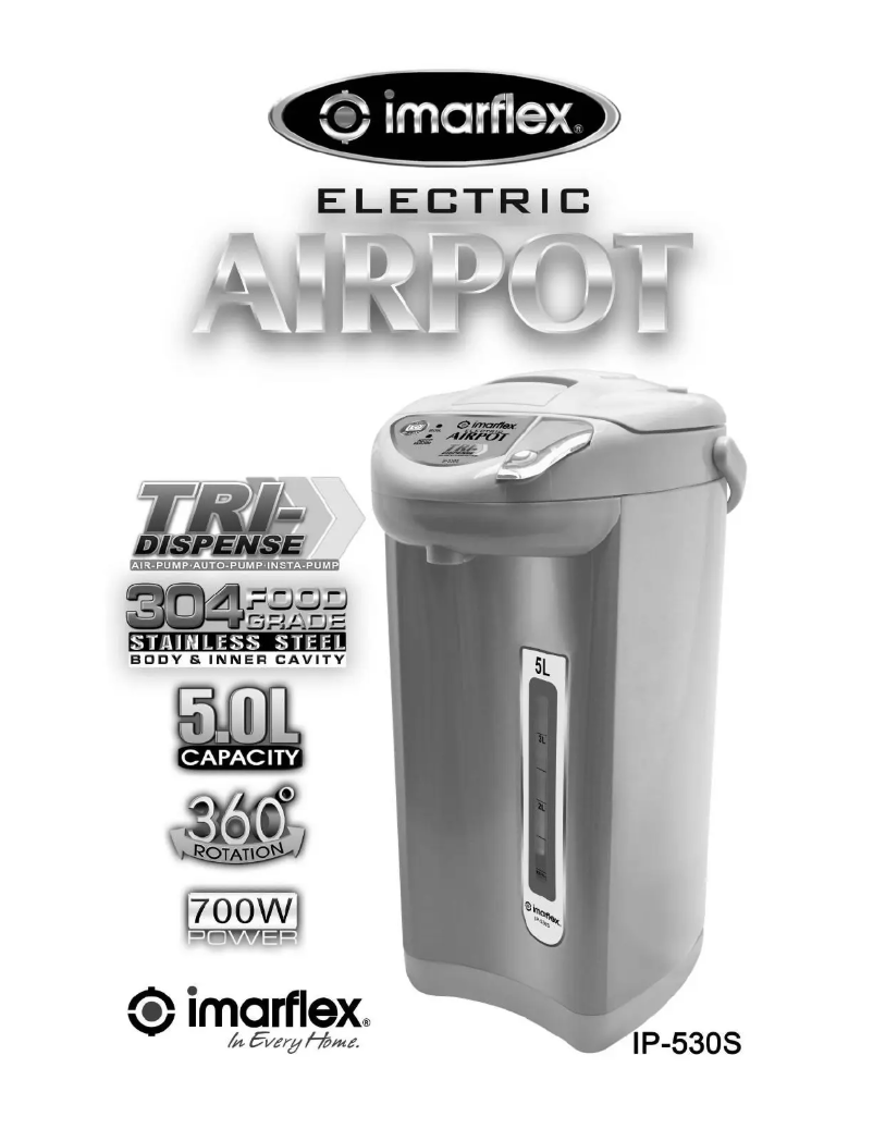Page 1 de la notice Manuel utilisateur Imarflex IP-530S