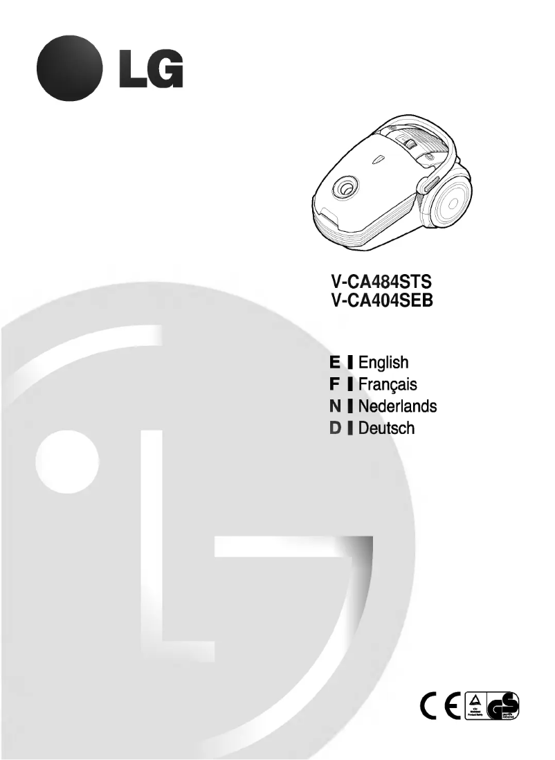 Page 1 de la notice Manuel utilisateur LG V-CA484ST
