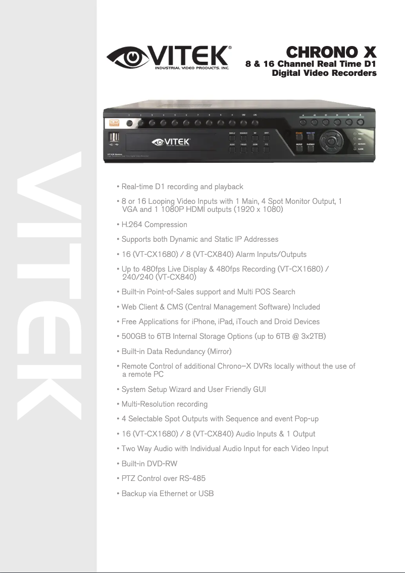 Image de la première page du manuel de l'appareil CHRONO-X