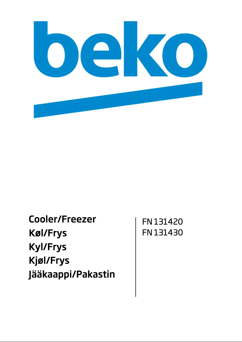 Image de la première page du manuel de l'appareil FN 131420