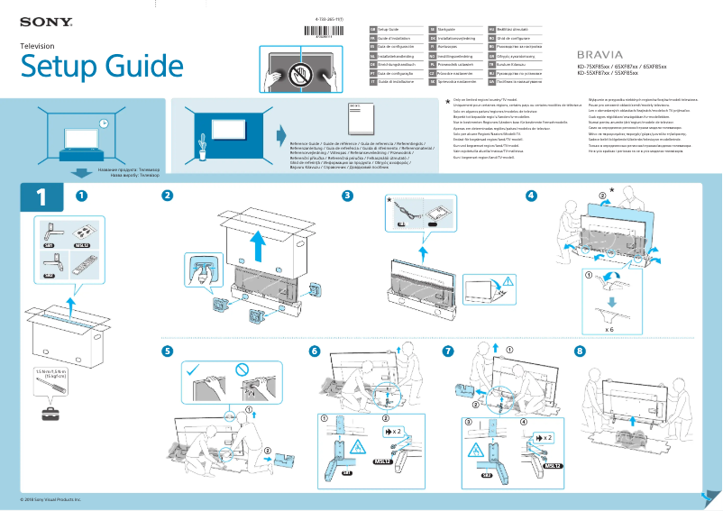 Page 1 de la notice Manuel utilisateur Sony Bravia KD-65XF8588