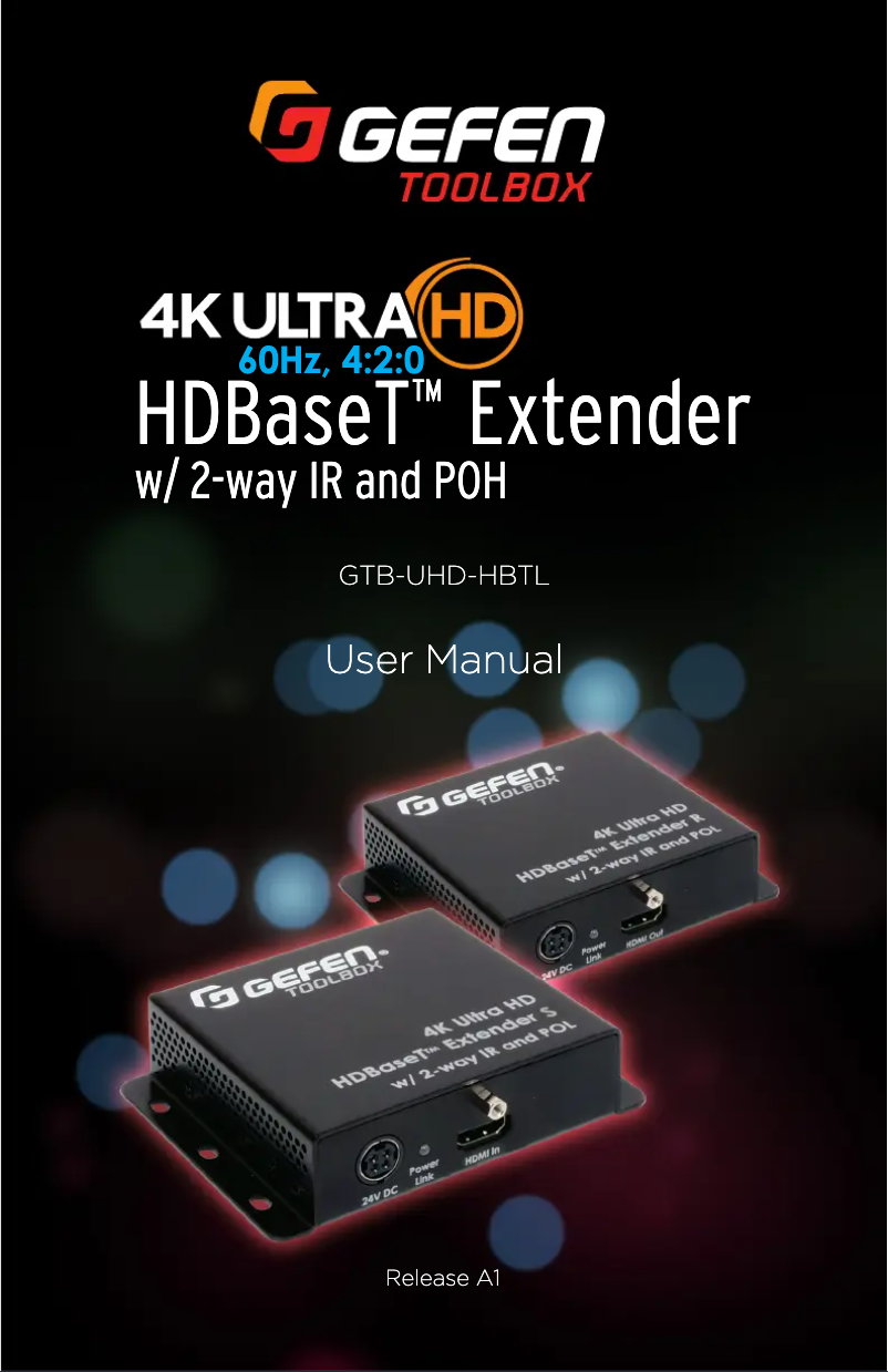 Page n°1 - Manuel utilisateur Gefen GTB-UHD-HB