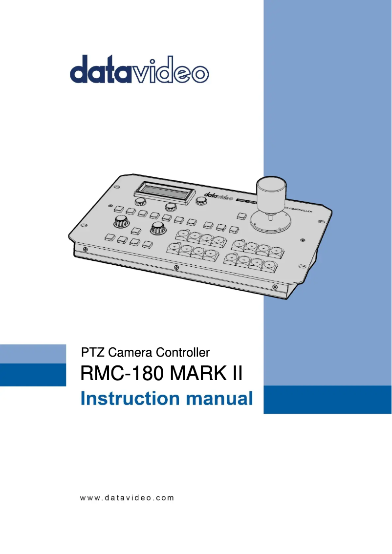 Page n°1 - Manuel utilisateur DataVideo RMC-180 MARK II