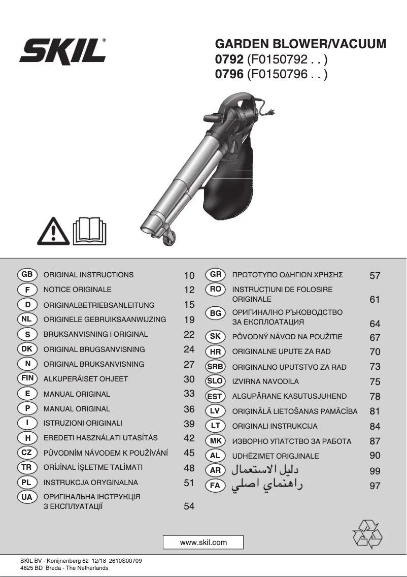 Página 1 del manual Manual de usuario Skil 0796 AA