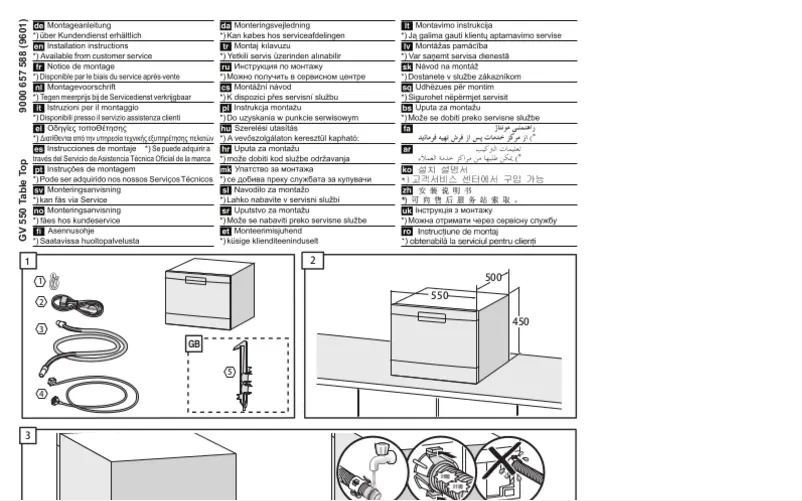 Page 1 of the manual User Manual Bosch SKS62E12EU