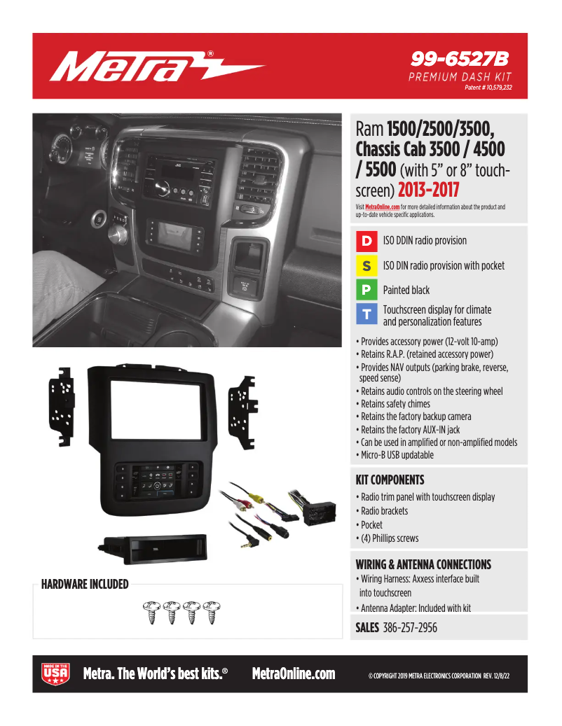 Página 1 del manual Ficha técnica AXESS 99-6527B