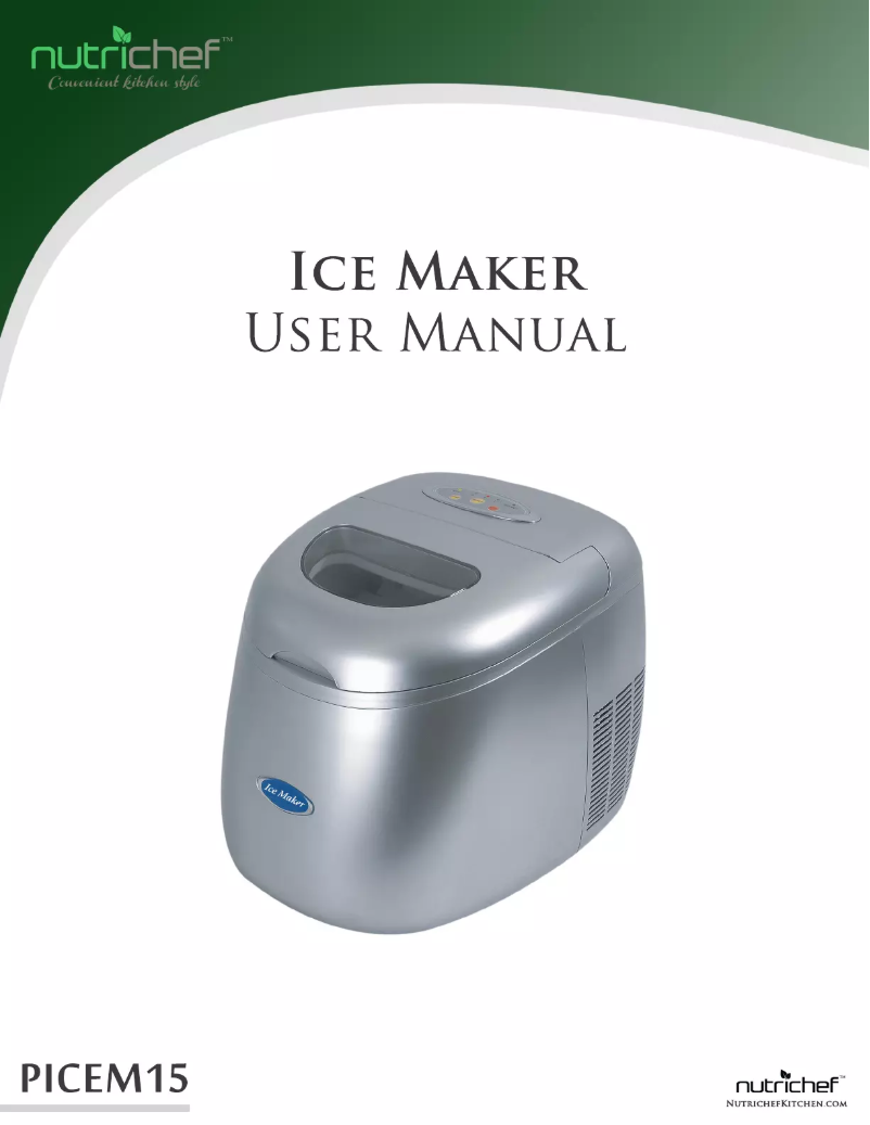 Página 1 del manual Manual de usuario Nutrichef PICEM15