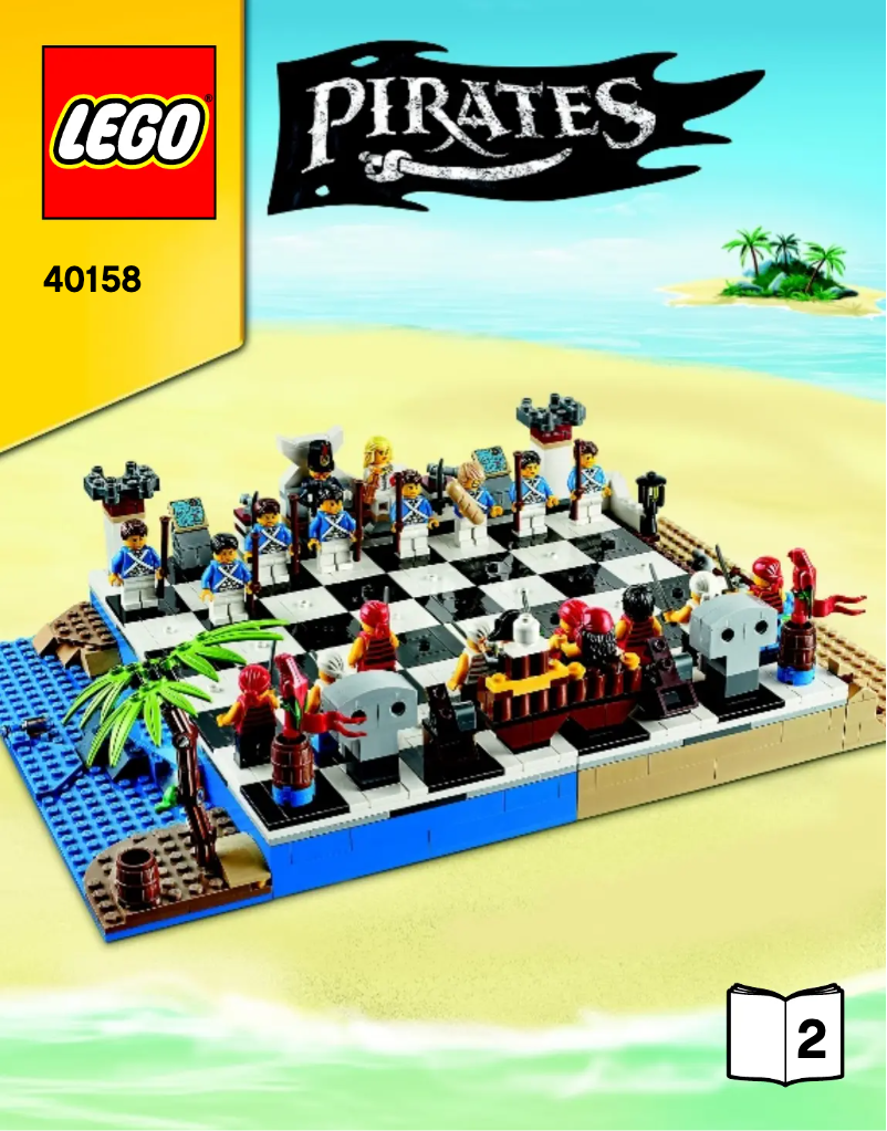 Page 1 de la notice Manuel utilisateur Lego Pirates 40158
