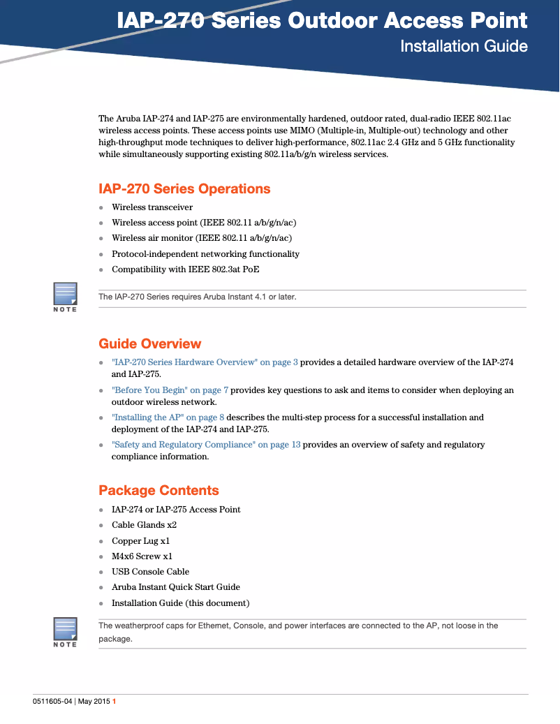 Image de la première page du manuel de l'appareil Instant IAP-274
