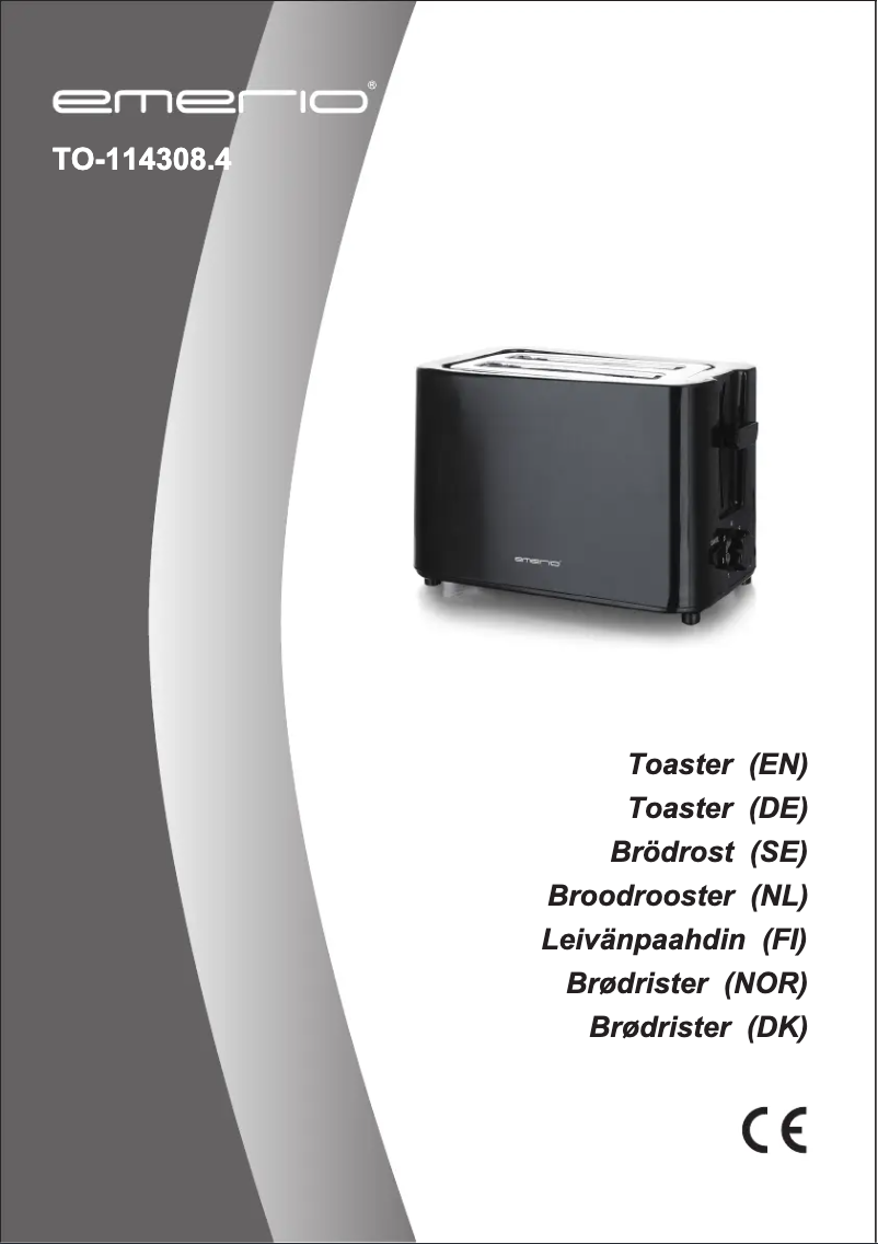 Page 1 de la notice Manuel utilisateur Emerio TO-114308.4