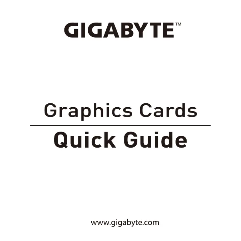 Page n°1 - Manuel utilisateur Gigabyte Radeon RX 5700 Gaming 8G