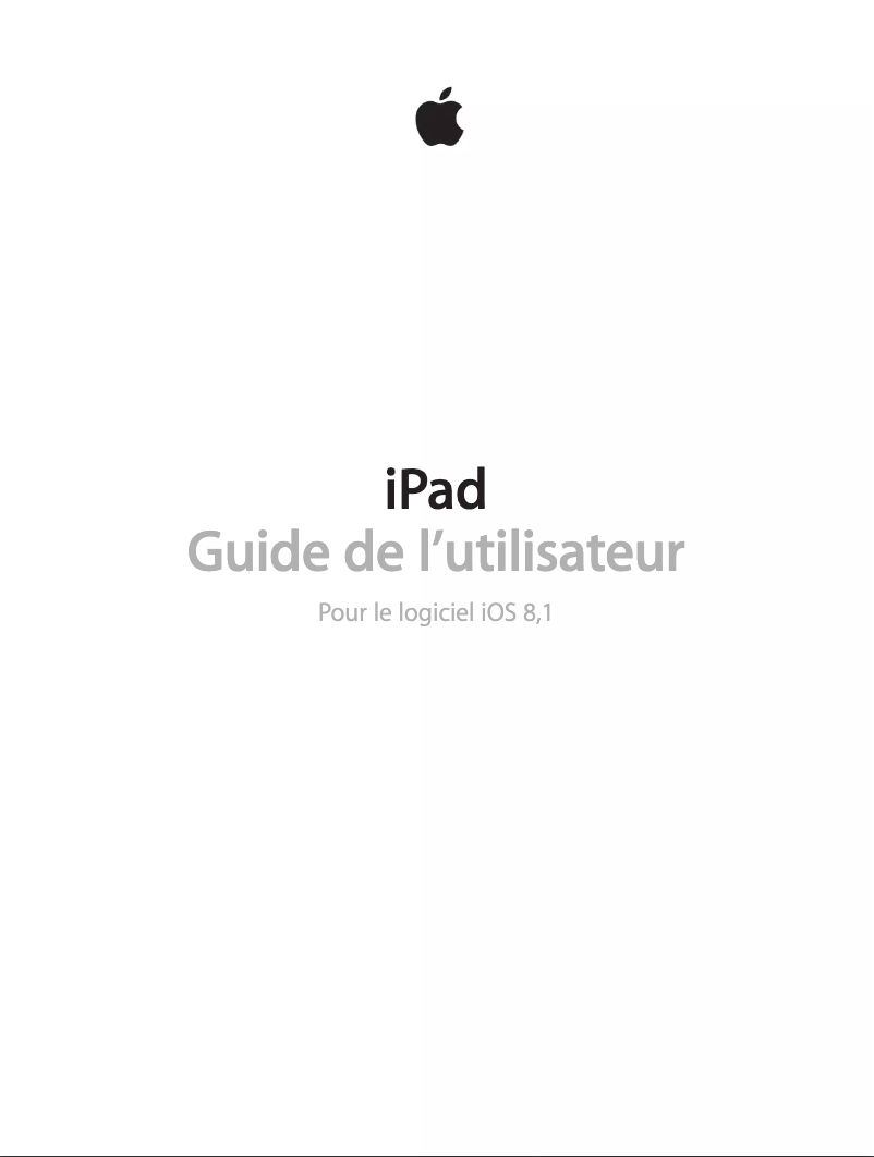 Page n°1 - Manuel utilisateur Apple iPad Air 2