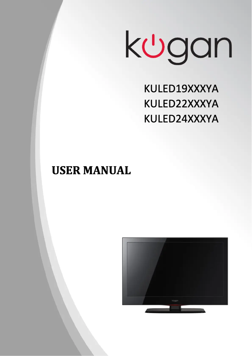 Page n°1 - Manuel utilisateur Kogan KULED19XXXYA