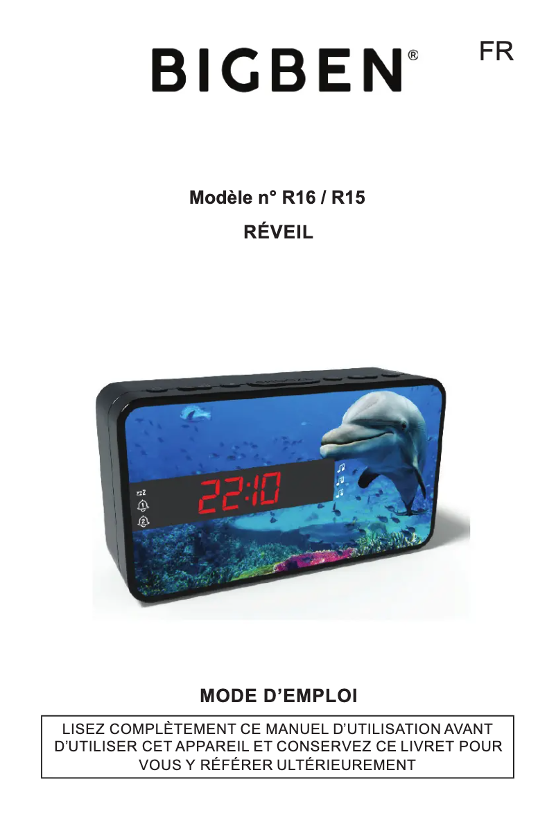 Page n°1 - Manuel utilisateur Bigben R16