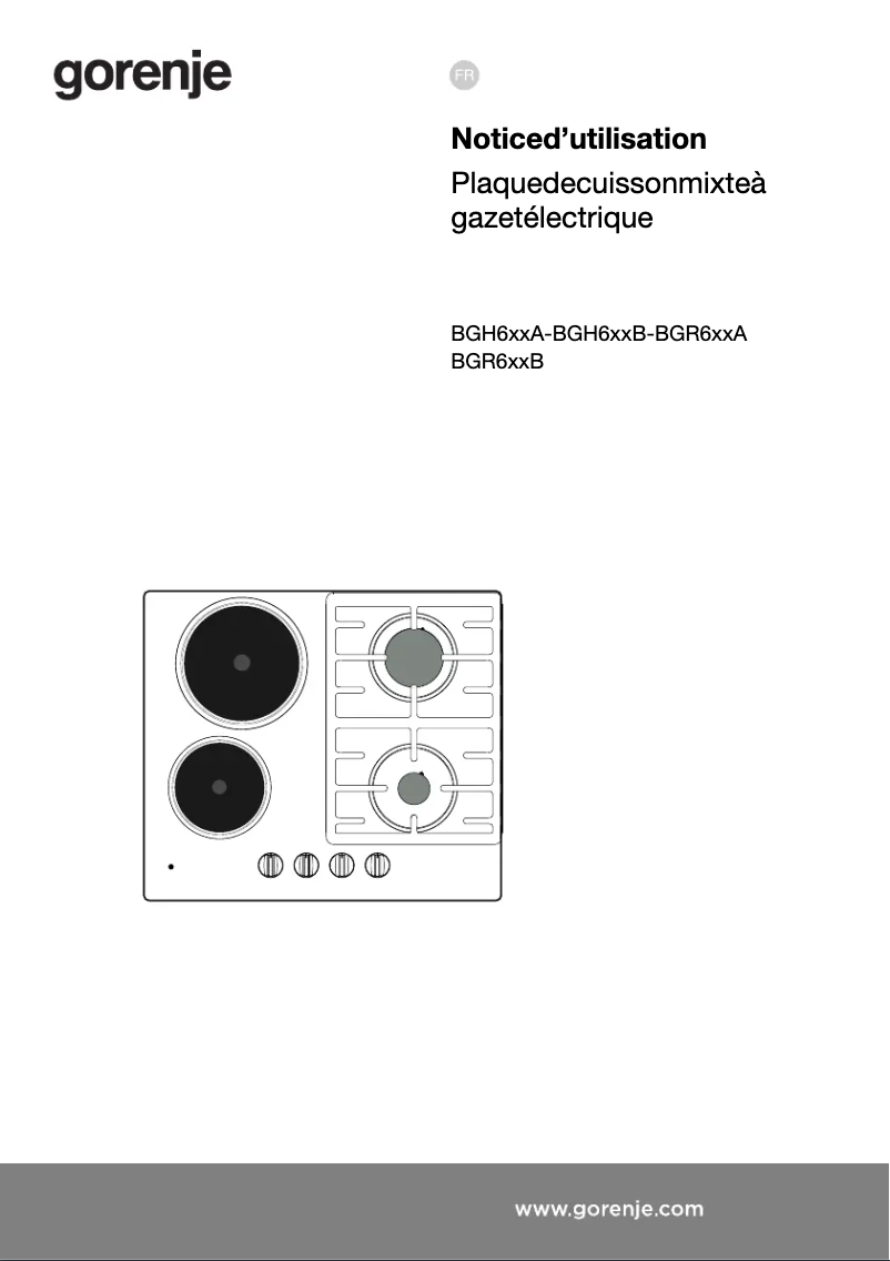 Page n°1 - Manuel utilisateur Gorenje GCE681BSC