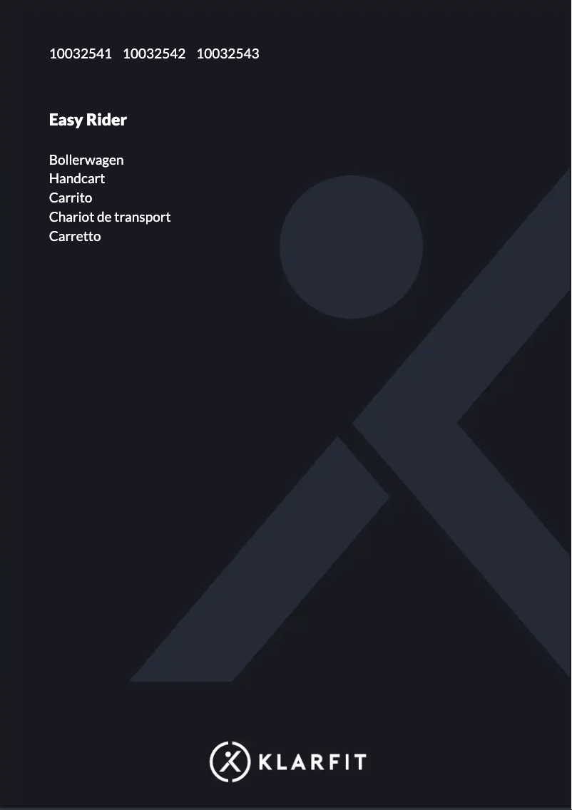 Image de la première page du manuel de l'appareil Easy Rider