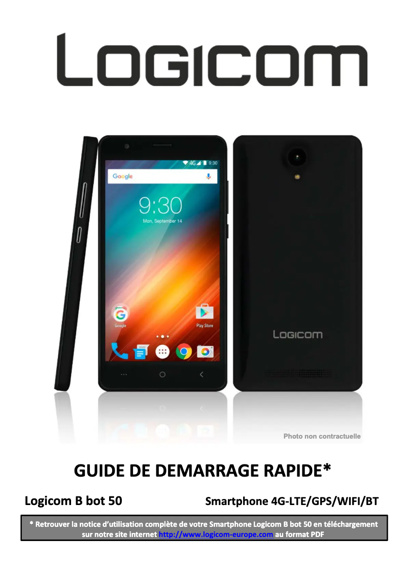 Image de la première page du manuel de l'appareil B Bot 50