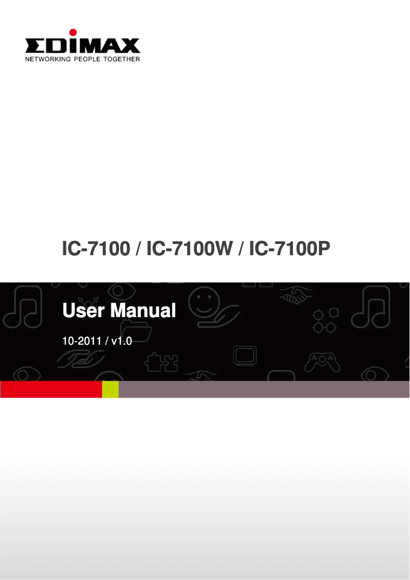 Page 1 de la notice Manuel utilisateur Edimax IC-7100