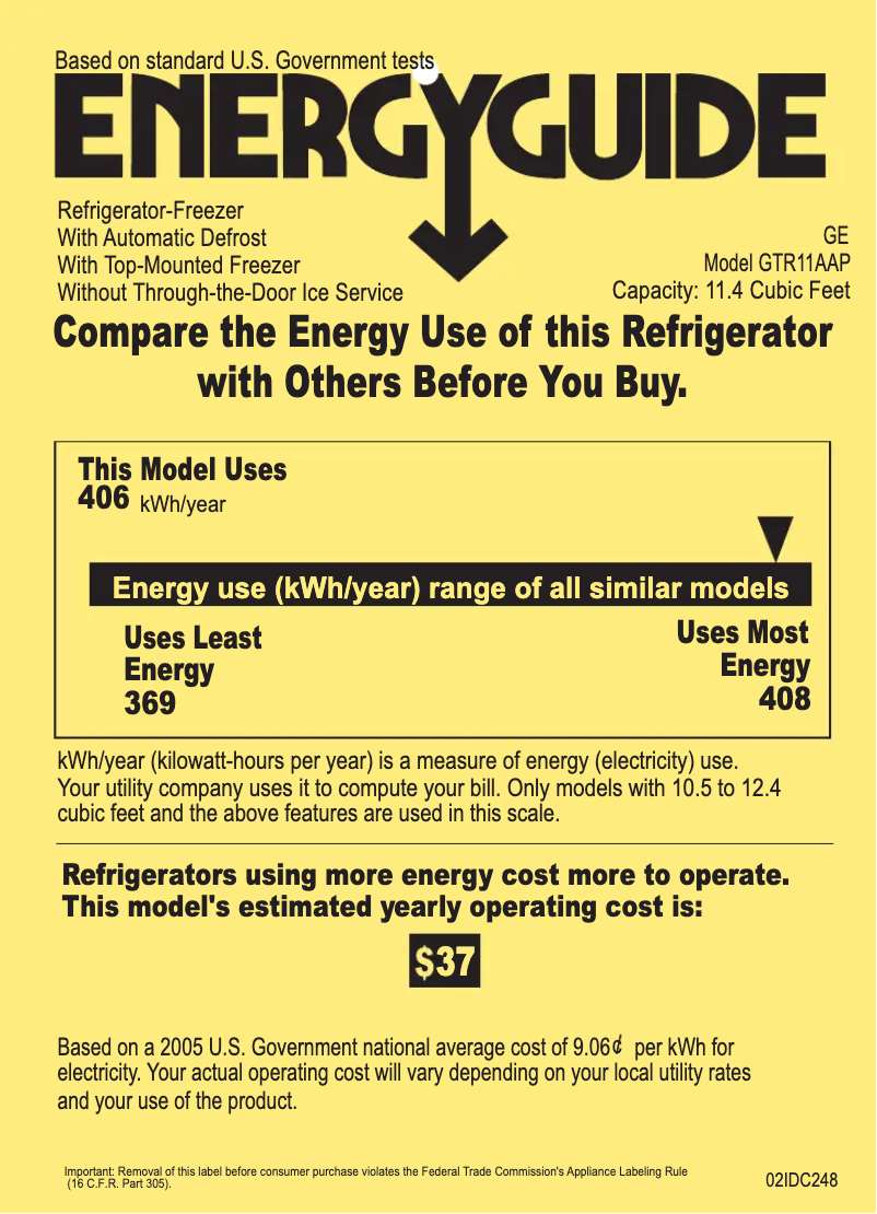 Imagen de la primera página del manual del dispositivo GTR11AAPRWW