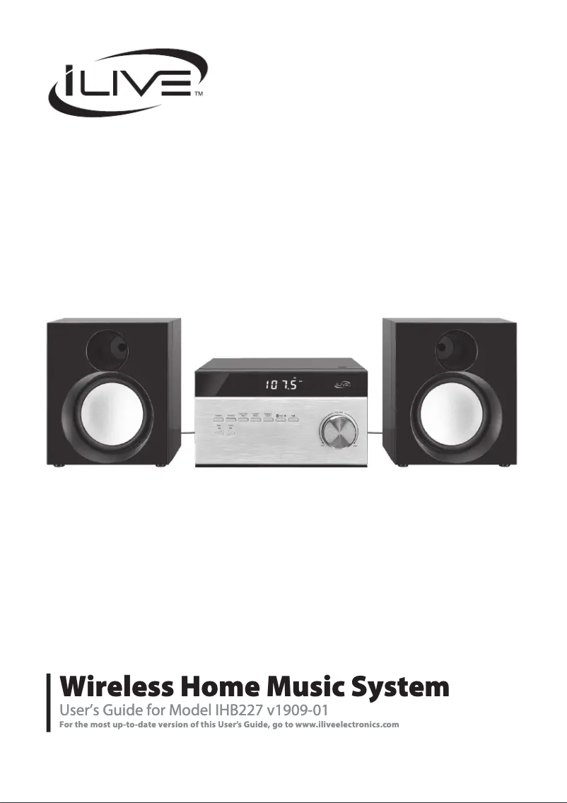 Page 1 de la notice Manuel utilisateur iLive IHB227B=