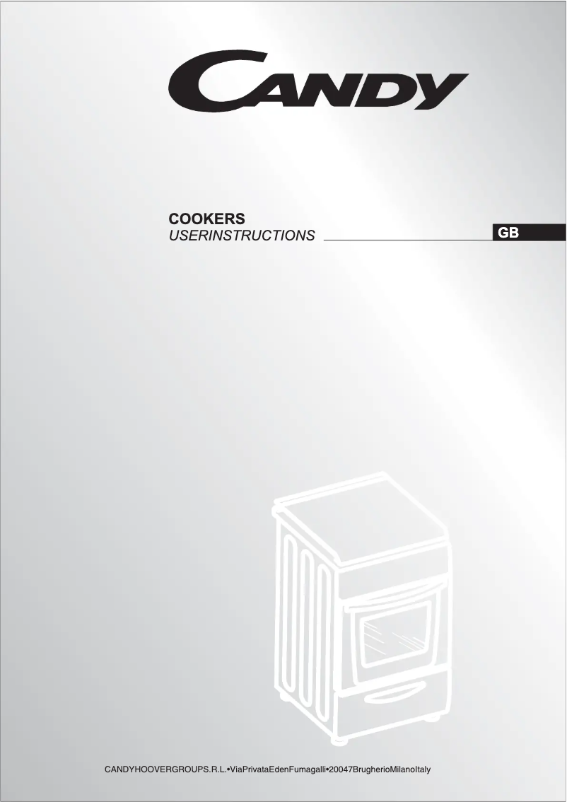 Page 1 de la notice Manuel utilisateur Candy CGG5630JW