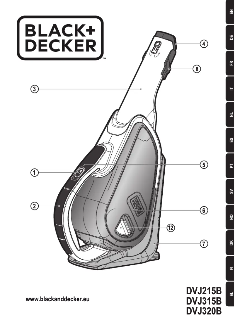 Page n°1 - Manuel utilisateur Black & Decker Dustbuster DVJ320B
