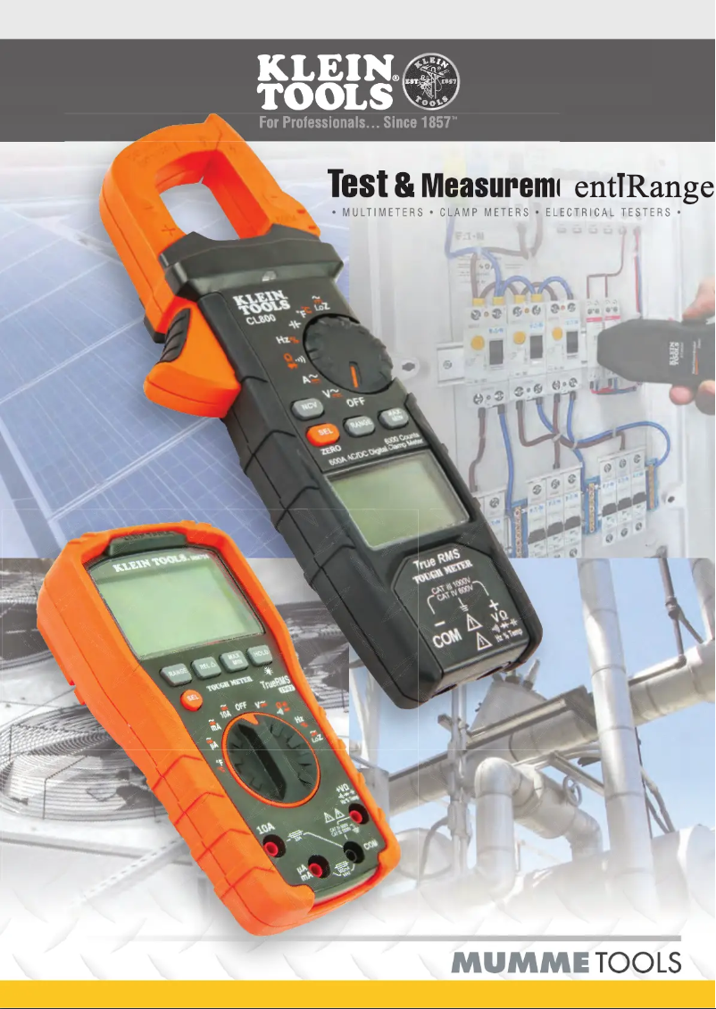 Page 1 de la notice Brochure Klein Tools ET300AU