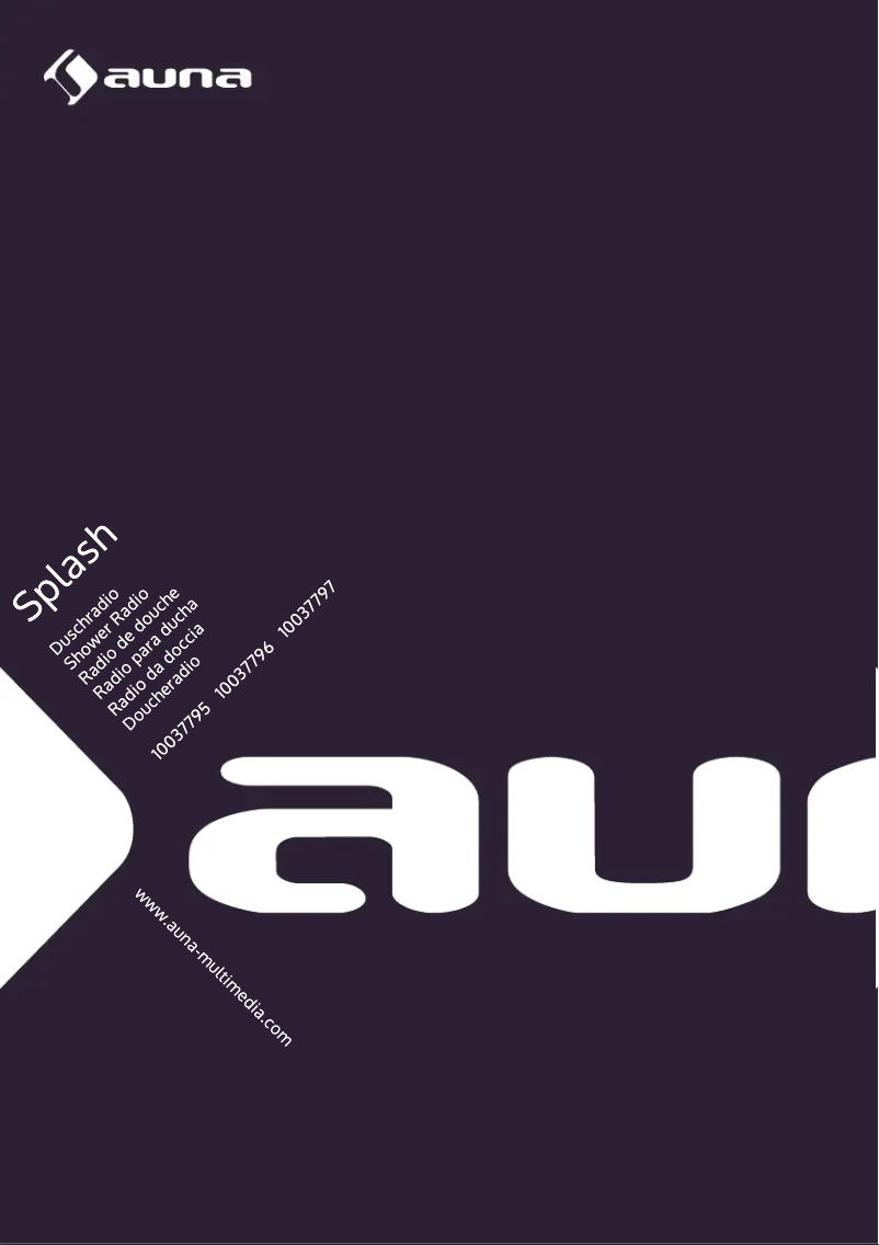 Imagen de la primera página del manual del dispositivo Splash