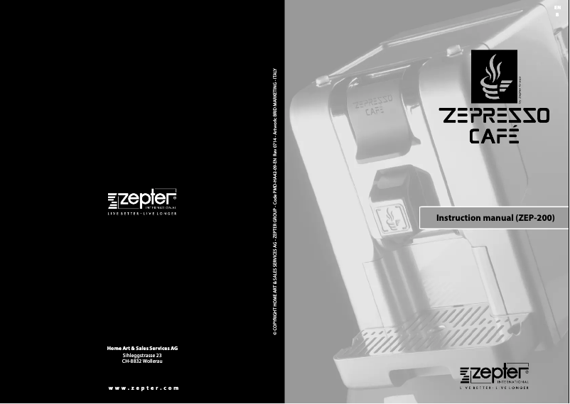 Page n°1 - Manuel utilisateur Zepter Ze-Presso Cafe ZEP-200