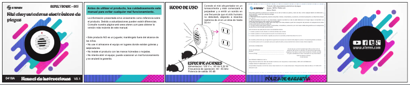 Page 1 de la notice Manuel utilisateur Steren REPELTRONIC-003