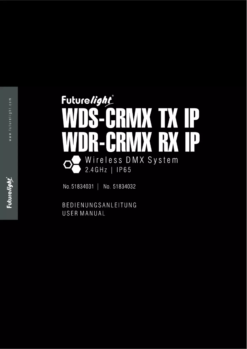 Page 1 de la notice Manuel utilisateur Futurelight WDR-CRMX RX IP