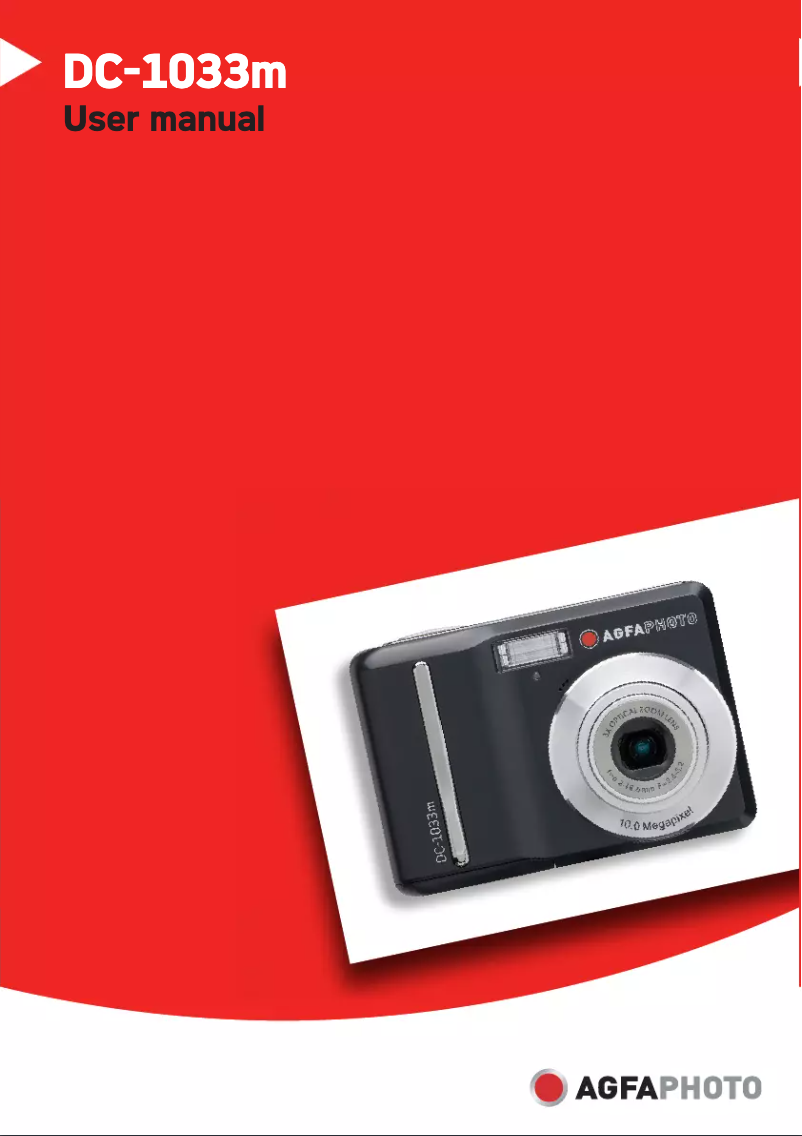 Page 1 de la notice Manuel utilisateur Agfa DC-1033m