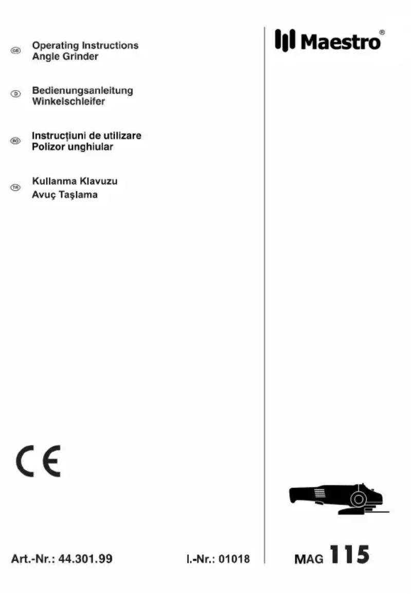 Página 1 del manual Manual de usuario Maestro MAG 115