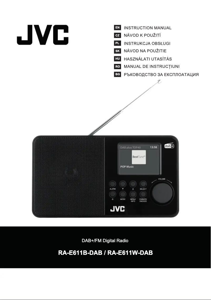 Image de la première page du manuel de l'appareil RA-E611B-DAB