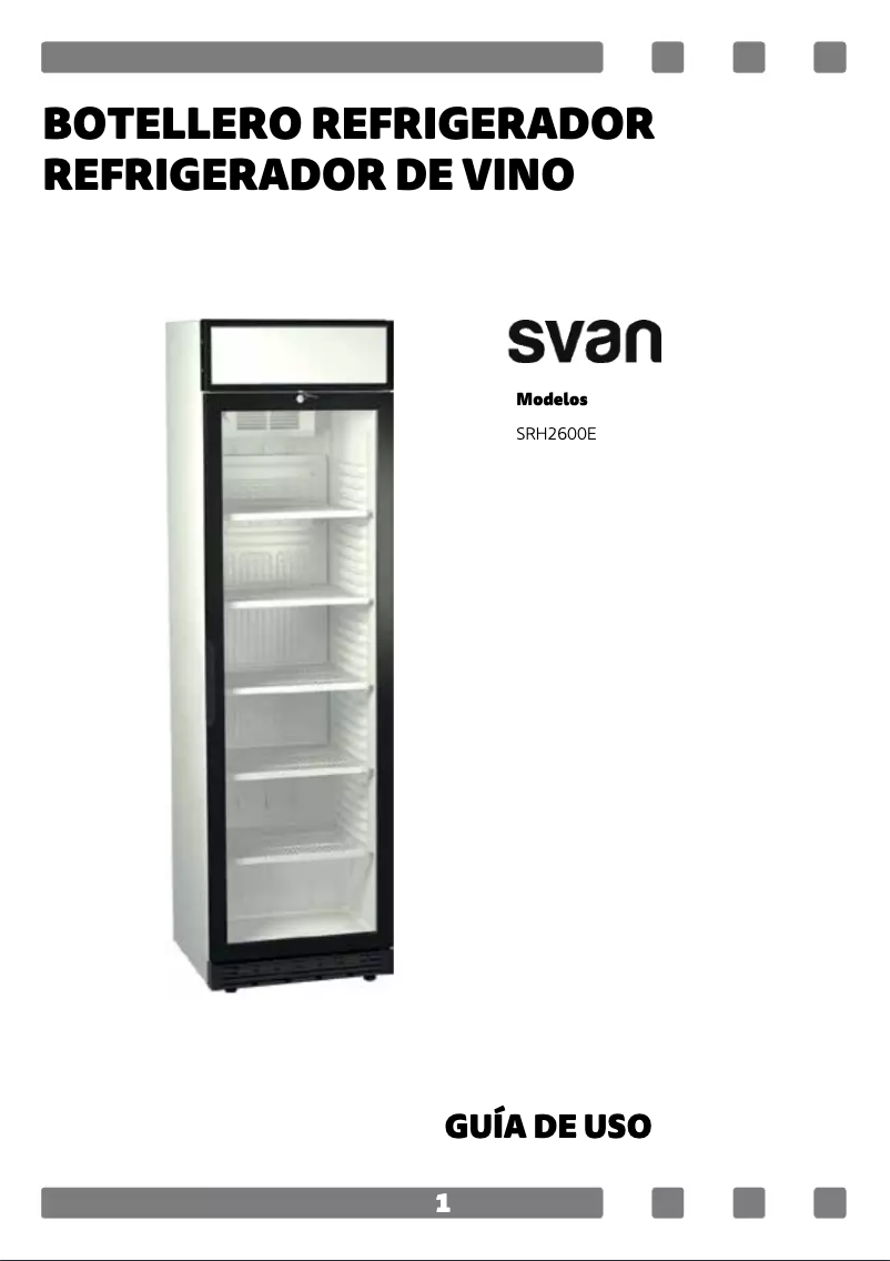 Page 1 de la notice Manuel utilisateur SVAN SRH2600E