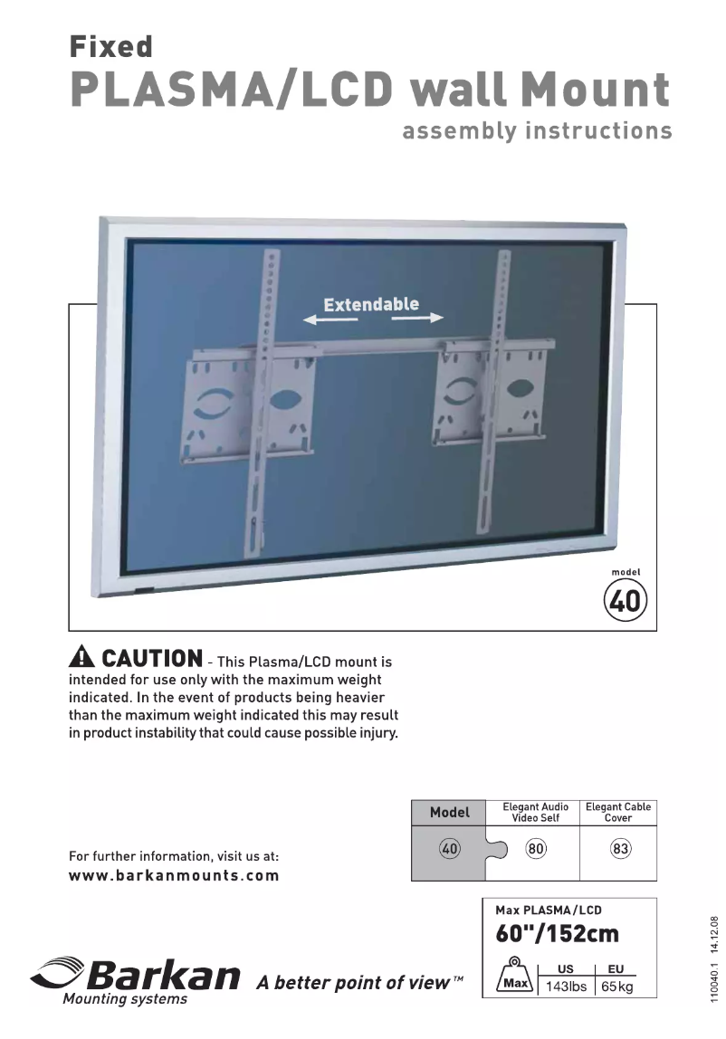 Page 1 de la notice Manuel utilisateur Barkan 40B