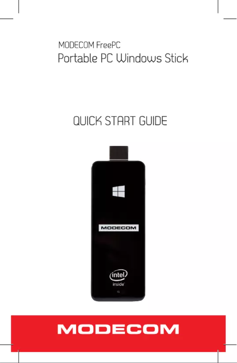 Page 1 de la notice Manuel utilisateur ModeCom FreePC