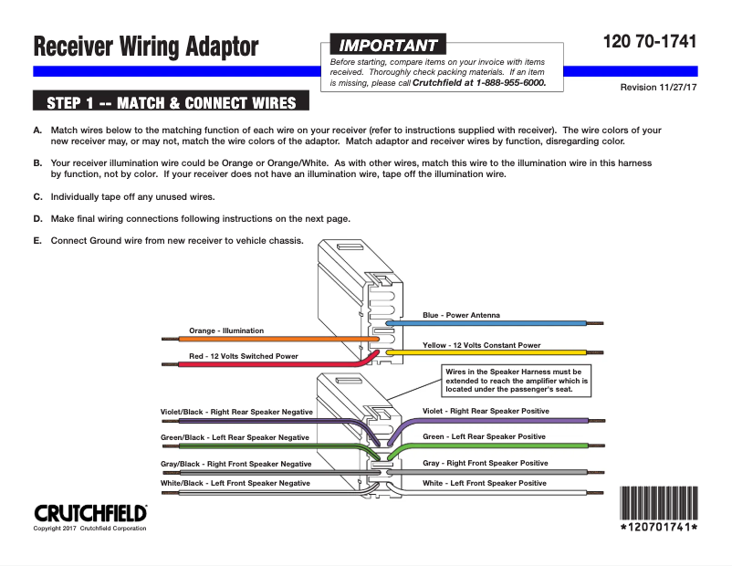 Page n°1 - Manuel utilisateur Metra 70-1741
