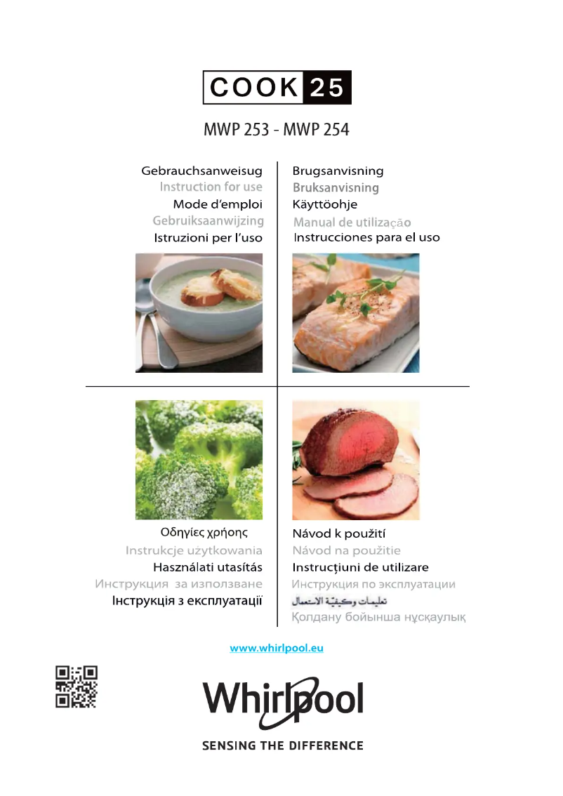 Page 1 de la notice Instructions / montage Whirlpool MWP 253 B