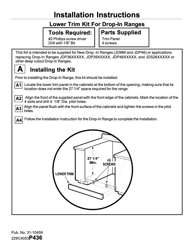 Page n°1 - Manuel utilisateur GE JXS96CC