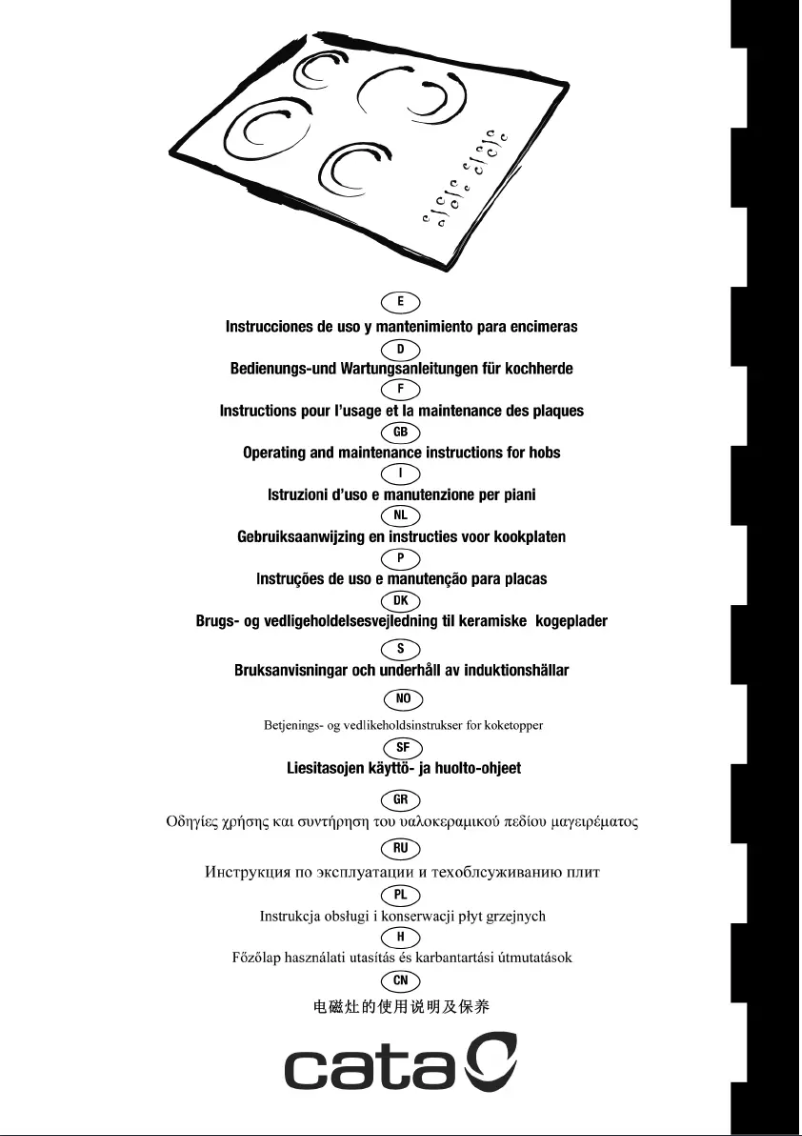 Page 1 de la notice Manuel utilisateur CATA TD 3002 BK