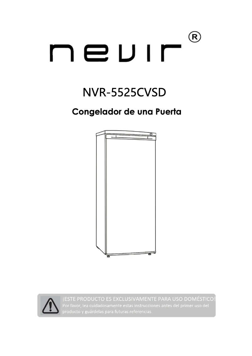 Page n°1 - Manuel utilisateur Nevir NVR-5525CVSD