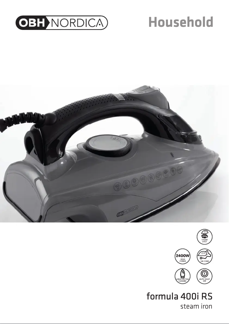 Image de la première page du manuel de l'appareil Formula 400i RS