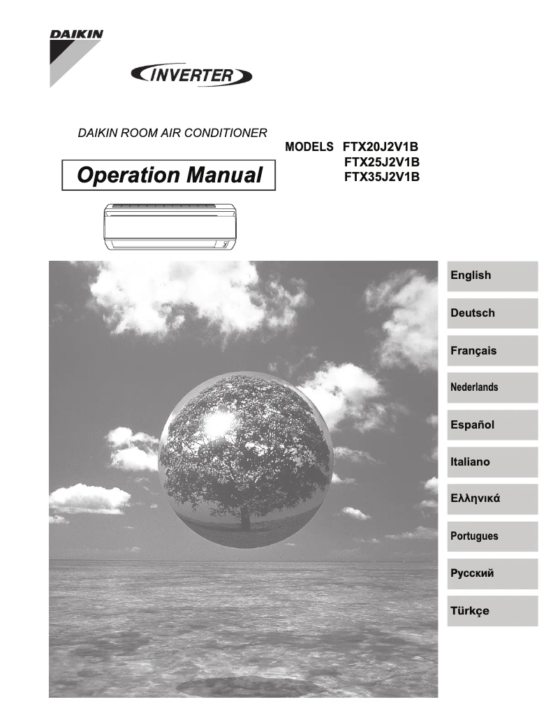 Image de la première page du manuel de l'appareil Inverter FTX20J2V1B
