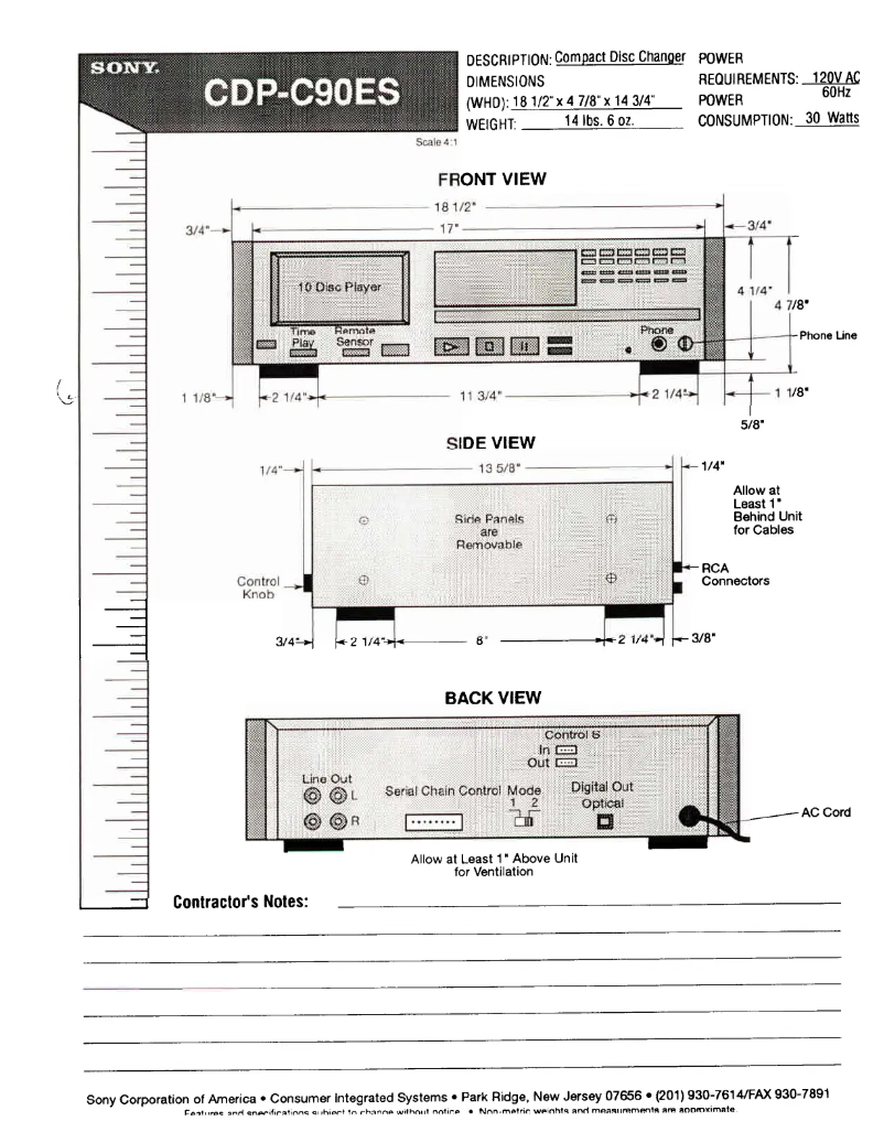 Image de la première page du manuel de l'appareil CDP-C90ES